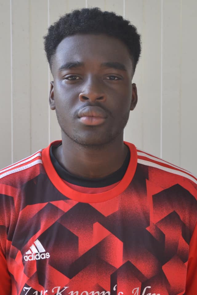 Nathanael Ampong entschied das Spiel der 1. Mannschaft mit seinem Hattrick fast im Alleingang