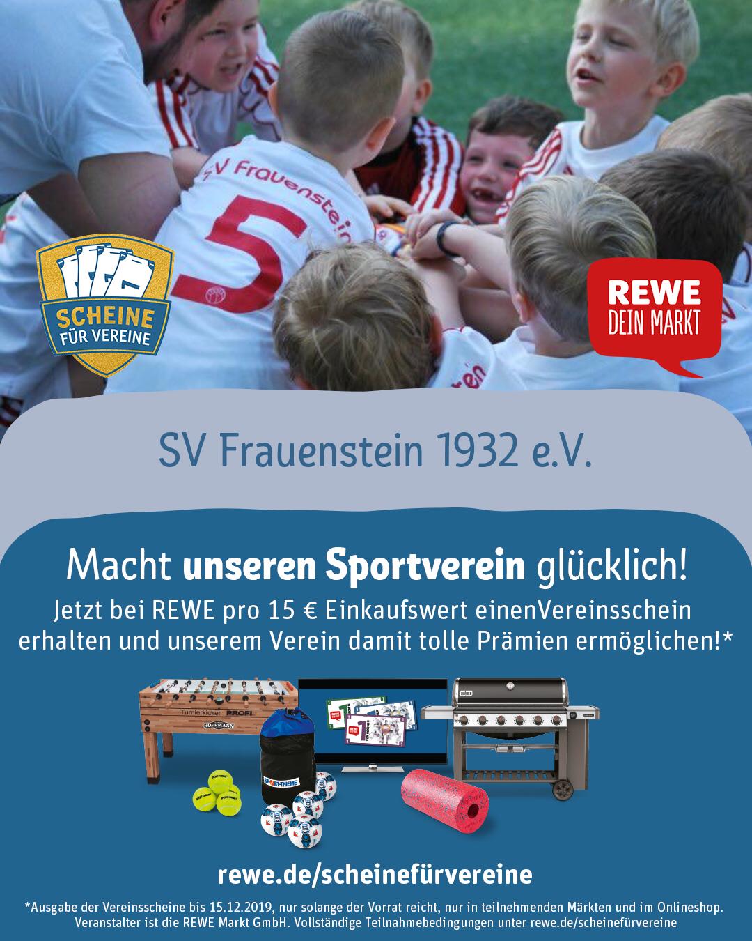 Mitglieder und Fans können den SVF bei der Aktion Scheine für Vereine unterstützen